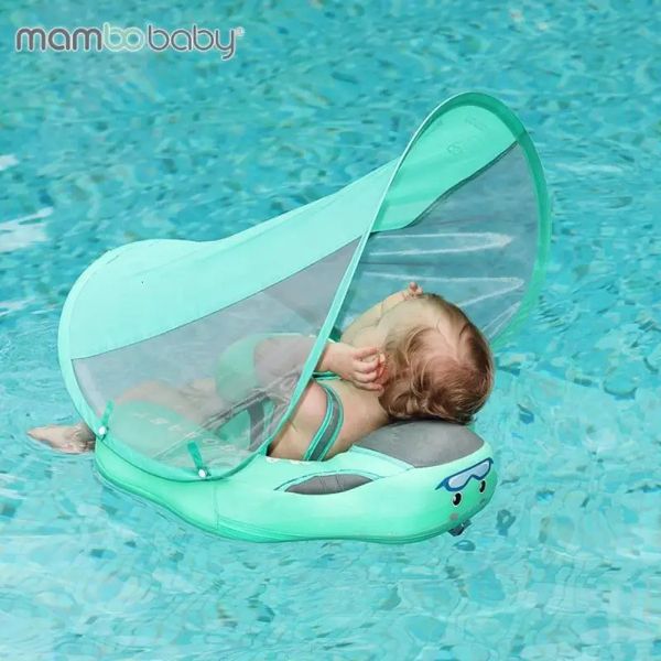 Mambobaby Baby Float Rings Swimming Rings Infant Swim Swim Ring Swim Trainer Swim Trainer não inflável Acessórios da piscina de bóia Toys 240508