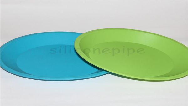 Bandeja popular de recipiente de prato profundo de silicone grande 8 Silicone Bho Cera recipientes para fumar bocal de silicone de cera de tubo para BONG1285999