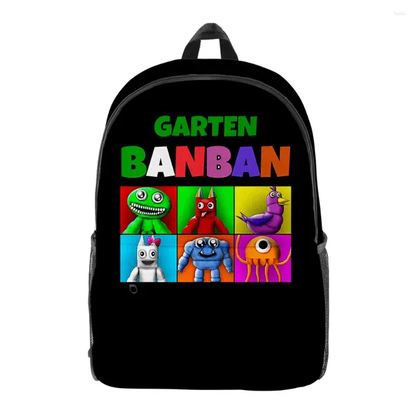 Backpack Creative Novelty Garten Of Banban Bookbag Backpacks Backpacks 3D Imprimir Oxford Waterproof Boys/Girls Casual Travel Casual