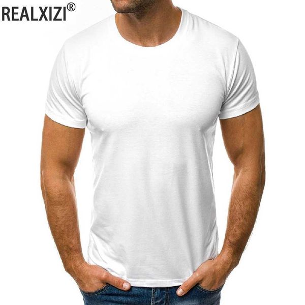 Herren-T-Shirts Mode-Baumwoll-T-Shirt für Männer Summer Slim Short Seved Comfortable Casual Round Neck T-Shirts Top Mens Clothing H240508