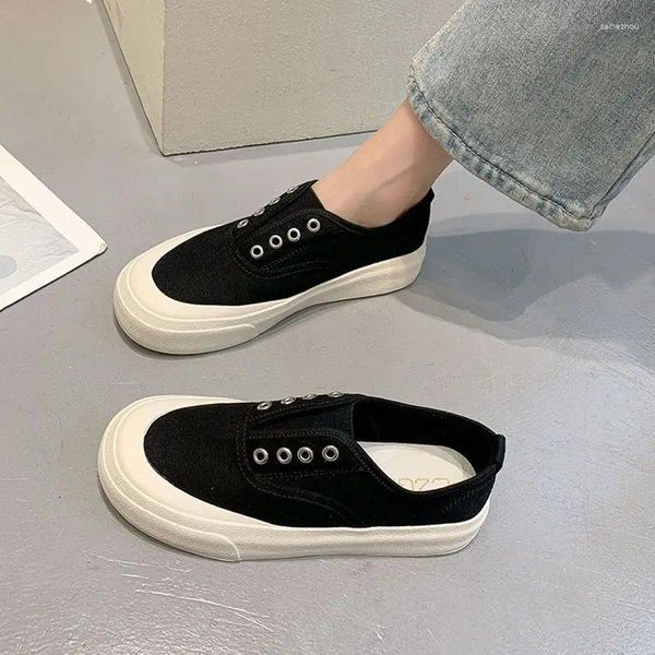 Scarpe casual Slip su Ladies Canvas Women Fotwear Maresini piatti comodi ed eleganti con offerta una promozione di vendita di scarpe H