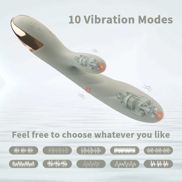 Outros itens de beleza de saúde Vibrador de estimulação de silicone para meninas massageador de coelho G Girls Q240508