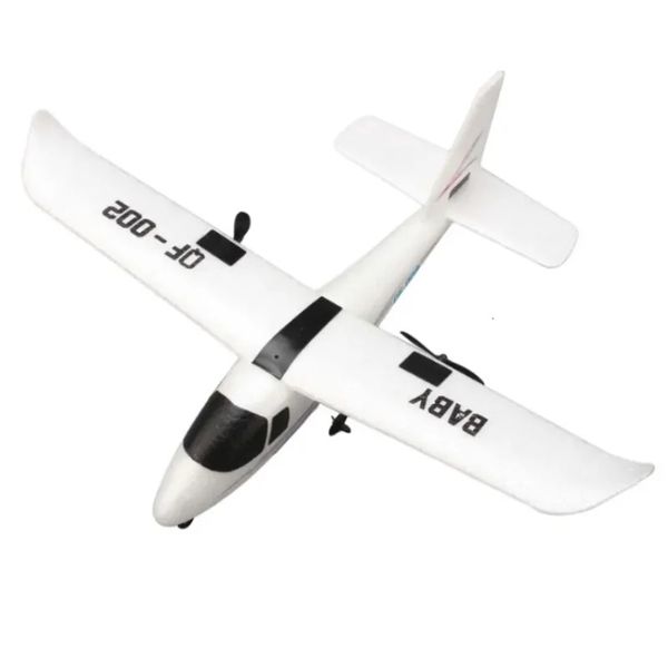 QF002 RC -Flugzeuggleiter DIY zusammengebaut 24 g Drop -resistant EPP Fixed Flügel Fernbedienung Multiaxis Gyroscope Aircraft Kinder Toys 240508