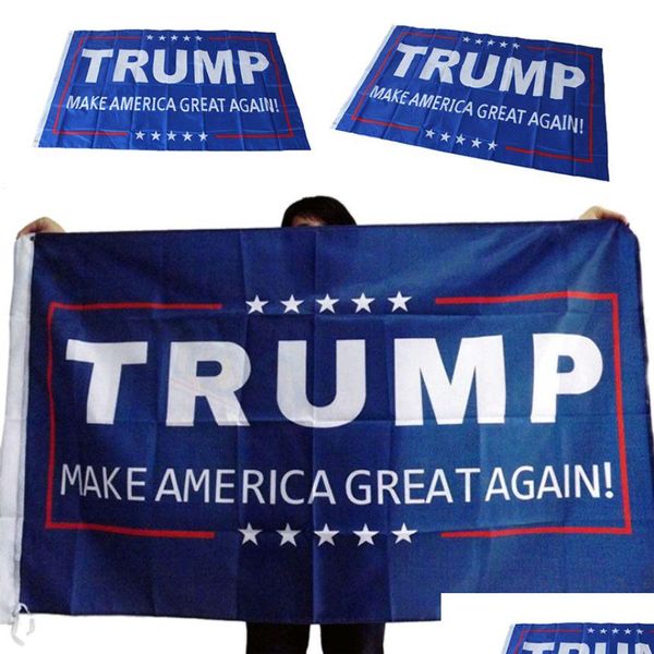 Bandeira bandeira 150x90cm Donald Trump Flag Faça da América novamente para o presidente EUA entrega de entrega de casas de festas festivas para festa festiva dhgm1