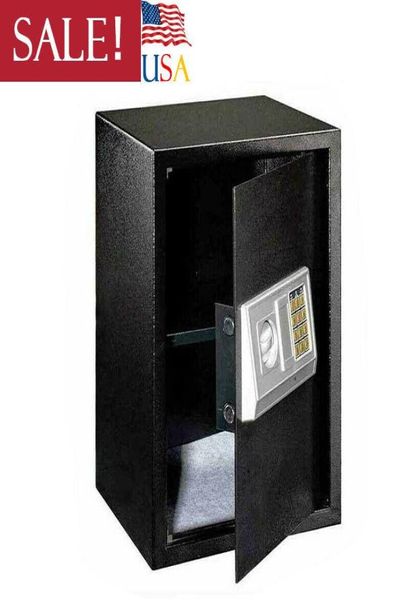Black KeyPad Lock Digital Electronic Safe Box Security Home Office El Large5905493