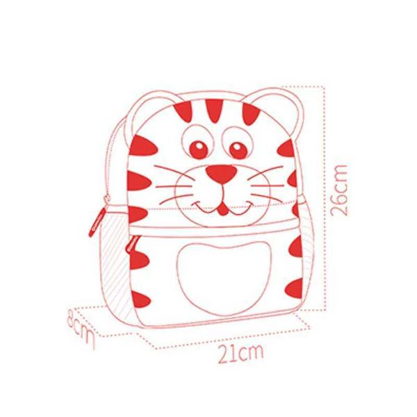 Mochilas 3D desenho animado Animal Crianças Backpack fofo urso macaco vaca bolsa infantil bolsa escolar jardim de jardim de infância Meninas Mini Backpack