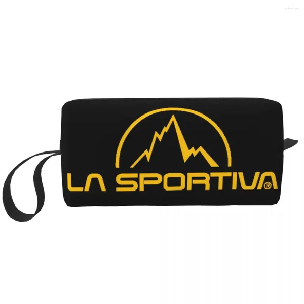 Aufbewahrungstaschen Kawaii la Sportiva Logo Reisen Toilettenbeutel für Frauen, die kosmetische Make -up -Organisatorin Beauty Dopp Kit klettern