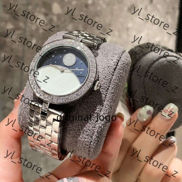 Vanclef Forist Watch High End Fashion Luxury Quartz Watch Sun Moon Stars Steel Goddess Vanclef Quartz Wath