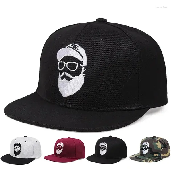 Ballkappen Unisex bärtiger alter Mann Stickerei HipHop Cap Outdoor Verstellbarer lässiger Baseball Sonnenschutzhut Trucker Gorras Hombre