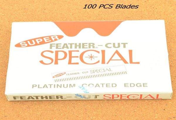 100pcs aço inoxidável barbeiro nítido Blades de barbeira Men039s Cuidado com barbear lâminas de barbear mulheres beleza raspando uma faca de sobrancelha mak2301949