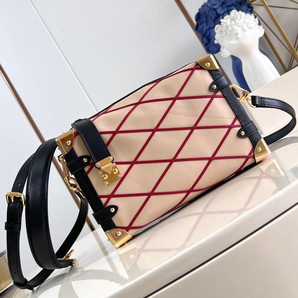 Novo luxo famosa bolsa de grife Michael Kadar Bolsa de moda de alta qualidade Europa e Estilo America estilo rômbico Smith Square Bag Softkin Skil ombro