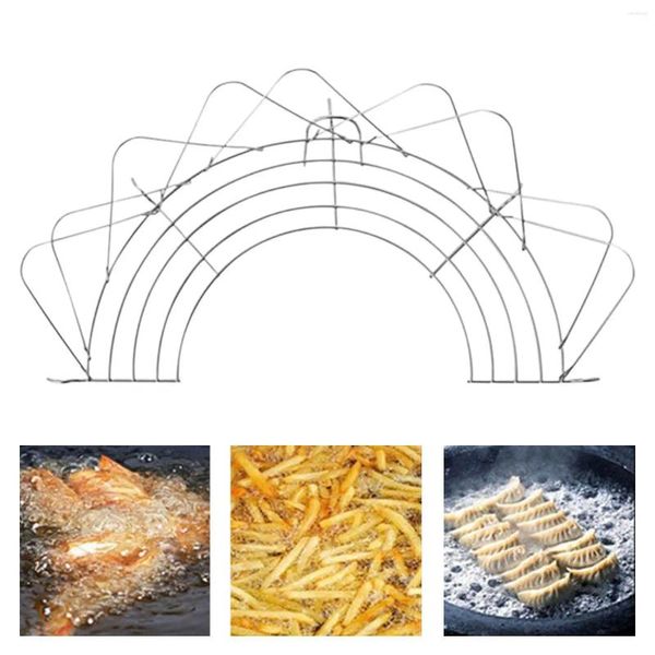 Cucina Pieno di scarico dell'olio di scarico di olio strumento semi circolare pieghevole per alimenti fritti a vapore