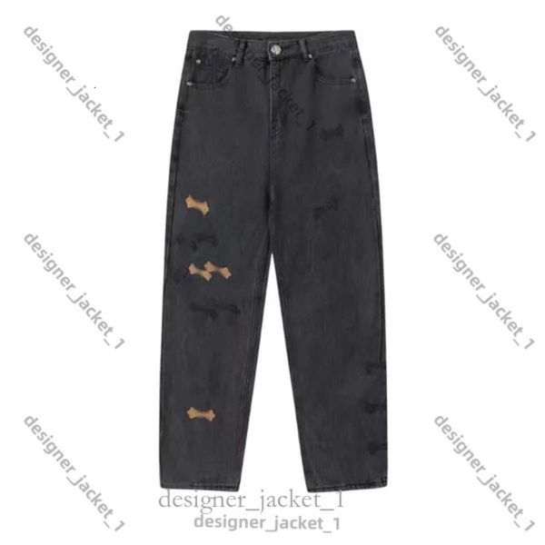 Designer Jnco Jeans lila Jeans Herren Ksubi Jeans alte gedeckte Jeans Straight Hosen für Männer Leopard Casual Long Pant Style 643b