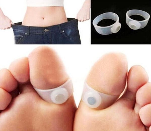 Gesundheitsversorgung Füße Pflege einfache Massage Schlampe Silikon Fußmassage Magnetischer Zehenring 1822501