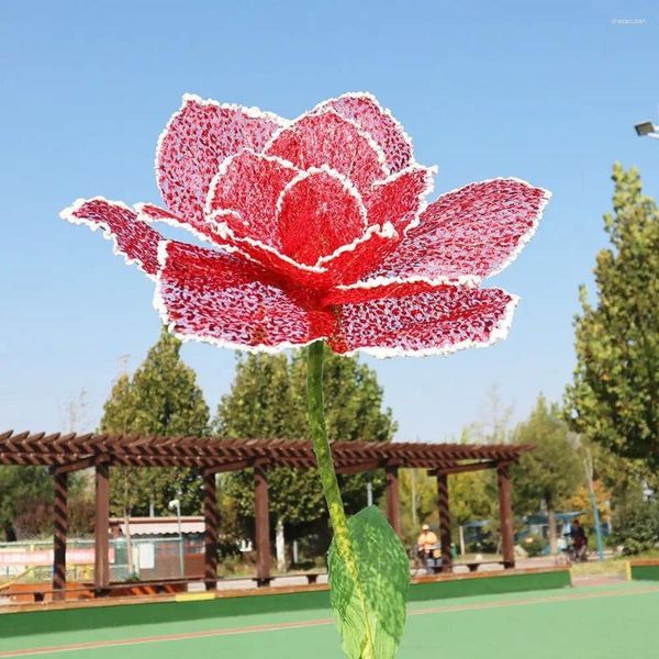 Fiori decorativi seta simulata fiore di rosa 50 cm Proppetti di pografiche Attività finestra esposizione per feste casa fornitura esterna scavata