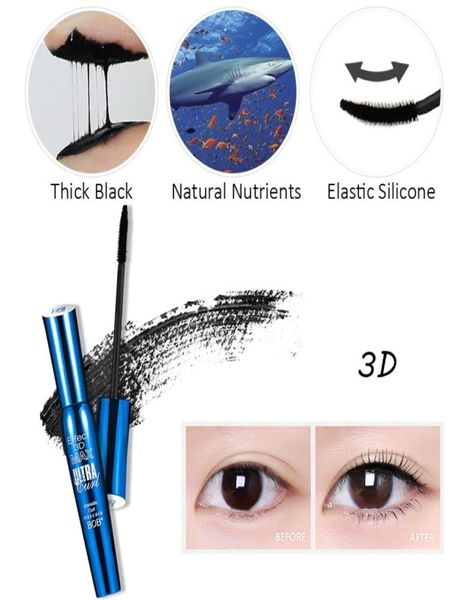 Bob Ultra Curl 3D Mascara черная водонепроницаемая керлинга для удлинения тома Mascaras Professional Great Eye Lash Makeup6527563