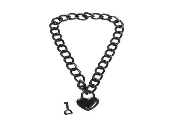 Neue Fetisch -Bondage -Beschränkungen Bondage -Kette Hals Ring Lock BondageBDSM Sex Toys für Paare exotische BDSM Bondage Erwachsener Game9558902