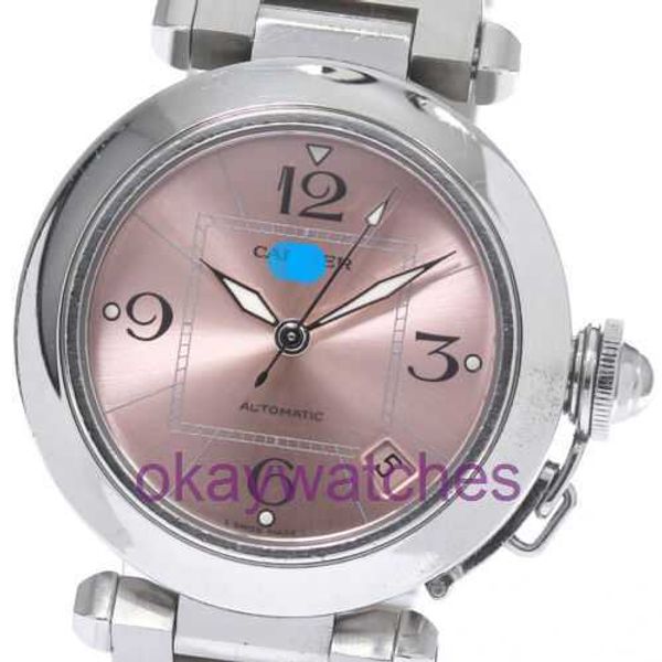 Crattre Designer высококачественные часы C W31075M7 Date Pink Dial Boys Watch _746402 с оригинальной коробкой