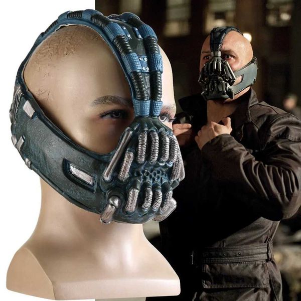 Maschere da festa Bain Mask Role giocando a caschi per adulti Dark Knight Film Halloween Horror Film Q240508