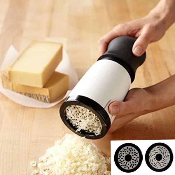 Yeni ABS+Paslanmaz Çelik Peynir Grater 2 Desen Bıçak Mutfak Gadgets Çikolatalı Grater Diy tereyağı Mill Peynir Grater Dricer için Diy tereyağı gıda fabrikası