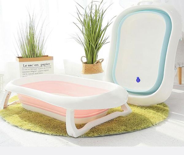 Vasca da bagno pieghevole neonatale vasca da bagno per bambini vasca da bagno lavaggio di bambini pieghevoli portatili ecofrondificanti non slittano da bagno per bambini al sicuro