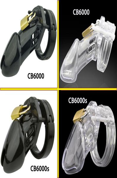 Dispositivo CB6000/CB6000S Plastica Cazzo di plastica Gabbia Penis Spettacini Sex Toys for Men Dick Lock BDSM Bondage Ring Callo Anello Penis Cage Y18928046316842