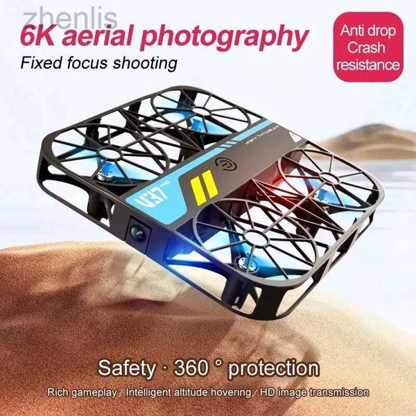 Droni v37 mini drone con 6k ad alta definizione wifi fpv tasca tasch telecomandazione rc fotografia elicotteri photografie aeriale a quattro elicotteri giocattolo d240509