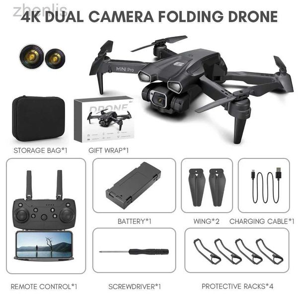 3SB1 Drones H66 RC Drone 4K Camera HD Wi -Fi FPV Фотография складываемой четыре вертолета Профессиональные препятствия.