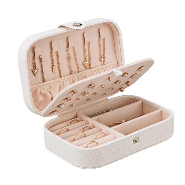 Organizzatori del trucco della moda Donne Orecchini per la collana da viaggio Raccolta Collezione Boi di gioielli Display Box Accessori all'ingrosso Case