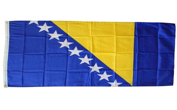 Bosnien und Herzegowina Flag 90x150 cm Bih Bosnien Flaggen Banner Country National Flags 3x5 Fuß Hochqualitätspolyester Druck 6785312