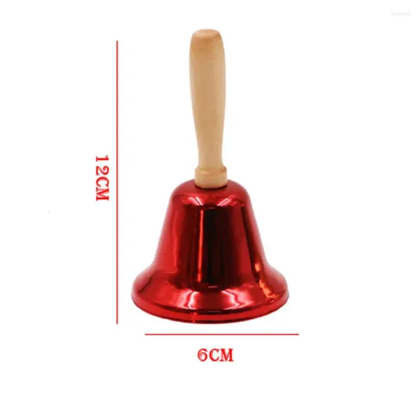 FESTIDOS DE FESTO HAND BELL LOUD Handbell de Natal com Managem de madeira Papai Noel Jingle Bells para Weddings School Service Game Restaurant