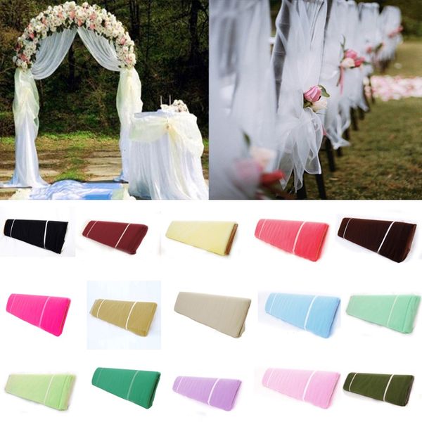 54 x120 ft 40 jardas Tutu Fabric Tule Bolt Craft Craft Bow para banquetes DIY Decoração de casamento Festa de aniversário Crianças chá de bebê 181y