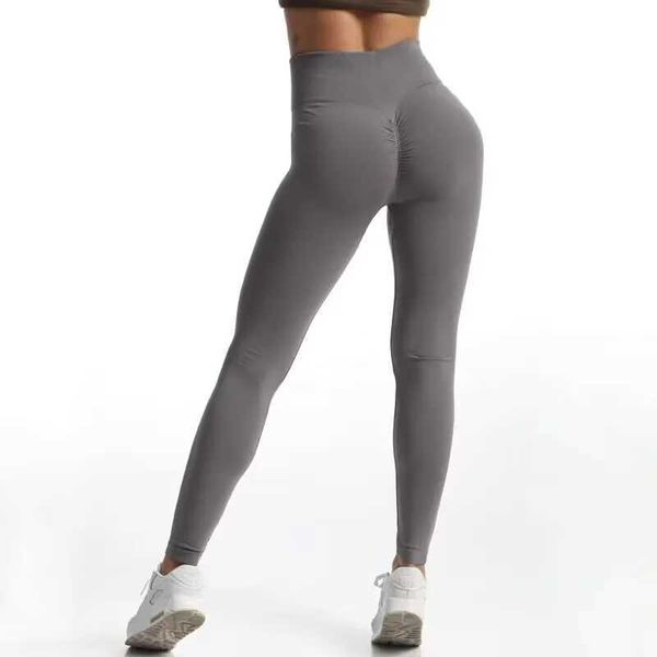 Frauen Leggings Cuhakci Pure Colors Slim Fit Grey Jeggings Damen Workout nahtlose Leggings hohe elastische Freizeitsternhose Y240508