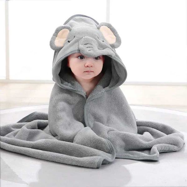 Handtücher Roben Baby Bademantel Säugling Bad Handtuch Junge Mädchen Decken Wickeln mit Kapuze Cartoon Koralle Fleece Handtuch Decke Neugeborene Kinder Bettwäsche