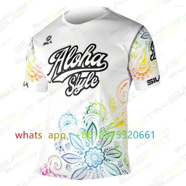 Jackets de corrida Silasport Motocross Jersey Summer Motorcycle Bike MTB Downhill Jerseys Off-Road Race Race Cycling Shirt DH MX Maillot