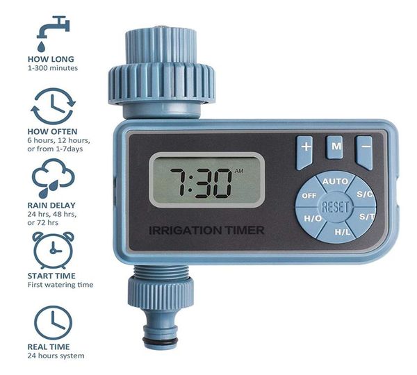 1pc Smart Automatic Electronic Digital Water Timer Bewässerungssteuerungssystem mit LCD Display Home Y2001061202416