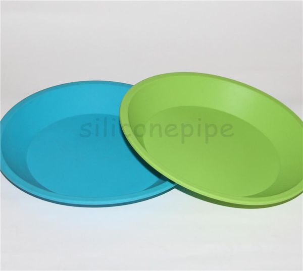 Bandeja popular de recipiente de prato profundo de silicone grande 8 Silicone Bho Wax Recifres para fumar bocal de silicone de cera de tubo para BONG3906854