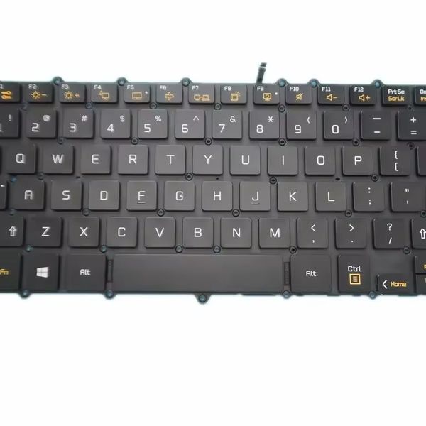 Tastiera per laptop per LG 14Z90N 14Z90N-N.APS5U1 APS7U1 AAS7U1 AA75V3 14Z90N-VP50ML 14Z90N-VR50K Inglese US Nero con retroilluminazione