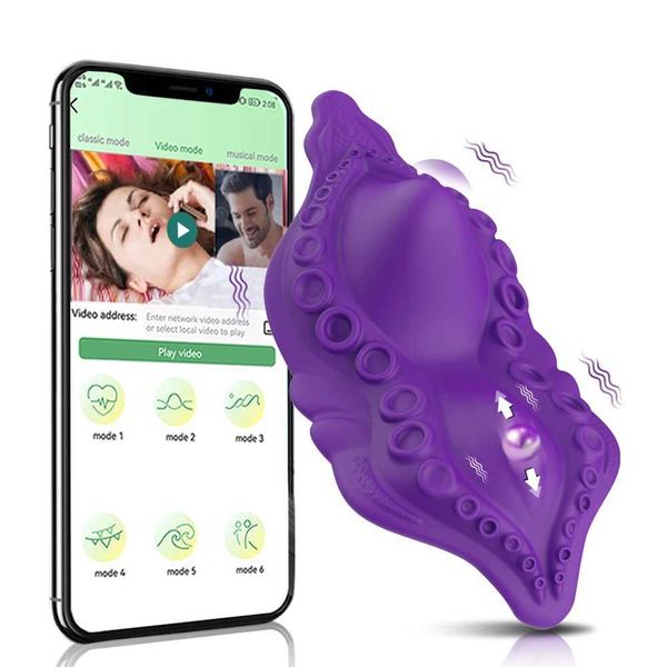 Andere Gesundheits Schönheitsartikel Wearable Bluetooth -Anwendung Vibrator für Frauen Wireless Fernbedienung Touch Stimulation Erwachsener weiblicher Partner Spielzeug Q240508