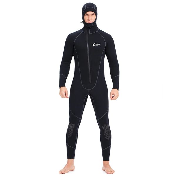 Yonsub Diving Suit de 5 mm/m/1,5 mm/7mm de mergulho Suícego de mergulho masculino cloroprene de borracha subaquática Surfing zíper dianteiro Pesca de lança 240506