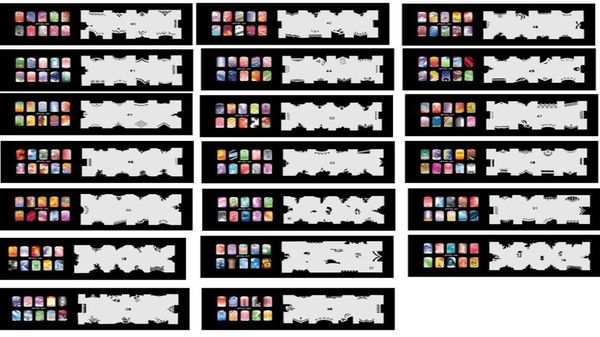 2017 Novo conjunto de estênceis de aerógrafo de moda 4160Tools Diy Airbrushing 20 x Folha de modelo para kit de aerógrafo Arte da unha Paint1078814
