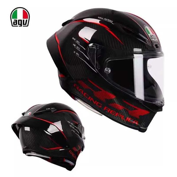 Italia AGV Pista GP RR Helmet motociclistico Rossi Fibra di carbonio 75 ° Anniversaryrcri