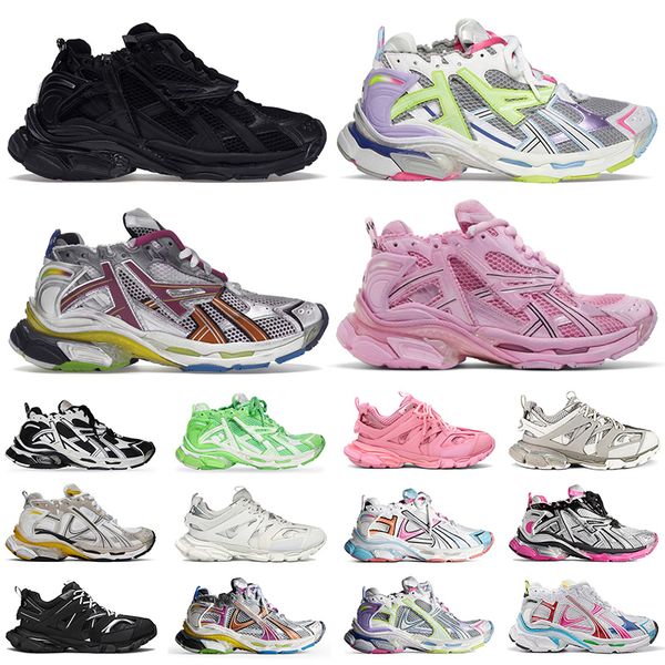 Runner 7 7.5 3 Scarpe designer Woman Track Runners Sneaker Scarpe da uomo Mens Scarpe blu verde triplo bianco Black Multicolor anziani ANCIE ALLE ALLE ALLE ALLE ANCI