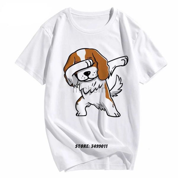 Camisetas masculinas Dabbing Shiba Inu Dog Funny Camise