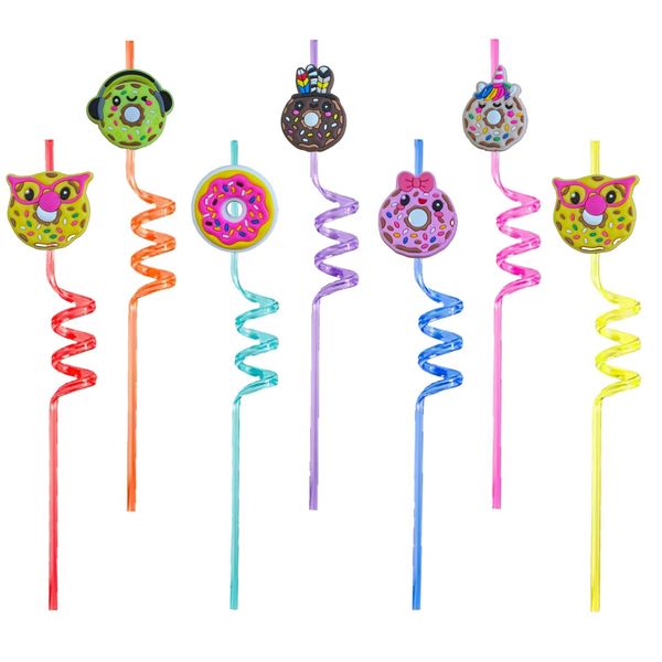 Bere STS Cartoon Donuts a tema Crazy Goodie Gifts for Kids Party Summer Favors Christmas Favors Plastic Pop Formies Reusible St Dr Otgbr