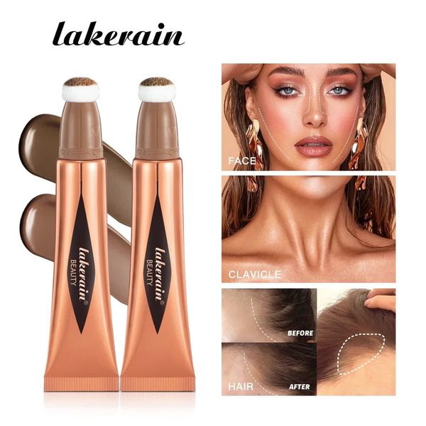 Multifuncional maquiagem caneta líquida blush bronzeador contorno marcador de marcador fino fino fino esponja de beleza belics stick 240509