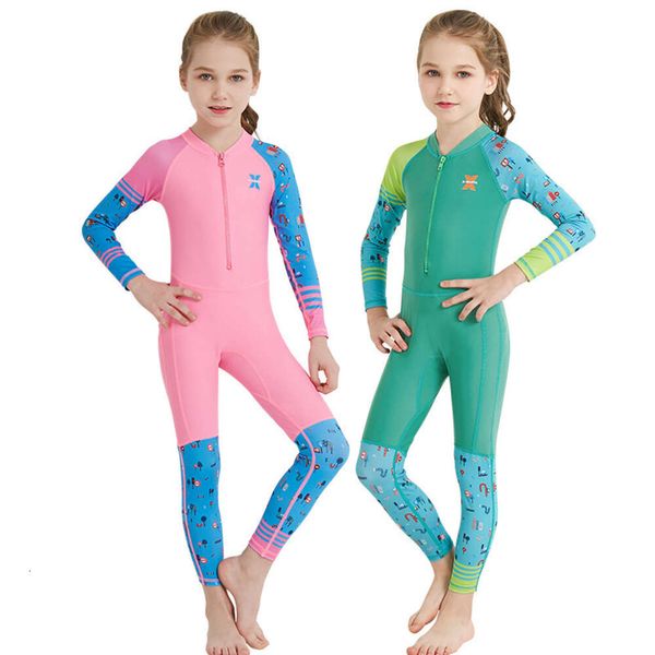 Lu yoga bodysuit hizalama tulum varış wetsuits 2mm takım elbise tam vücut arka fermuar çocuklar dalış yüzme sörf wetsuit limon ll sp