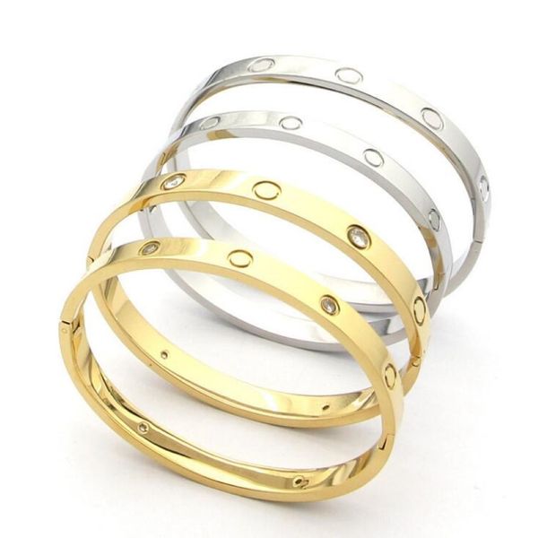 12 Lux Design Mix MAI Fade Hip Hop Boys Men Women Girl Gioielli Deluxe Braggletta 316L in acciaio inossidabile in acciaio inossidabile Oro Oro Easy Lock Bracciale 234M