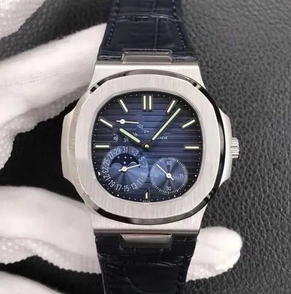 U1 Top-Grade AAA Luxury Watch Automatische mechanische Bewegungs Uhren für Männer 40 mm 57121a ZF Factory 1: 1 Clon ETA240 Uhrenbezirk Stahlgurt Armbandwatchess