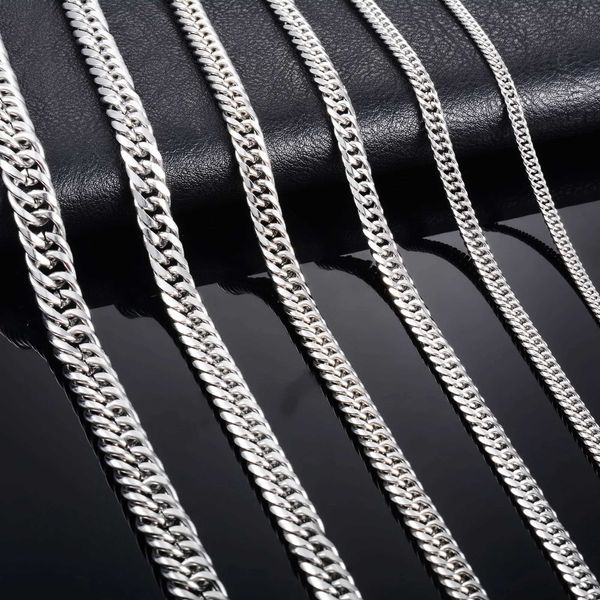 Correntes Mens Punk Link Chain Curb Chain Para Hip Hop Boy Mulheres